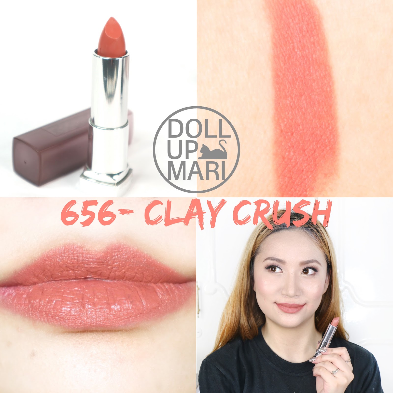 Maybelline Philippines Creamy Mattes Brown Nudes 656 Clay Crush Review and ...